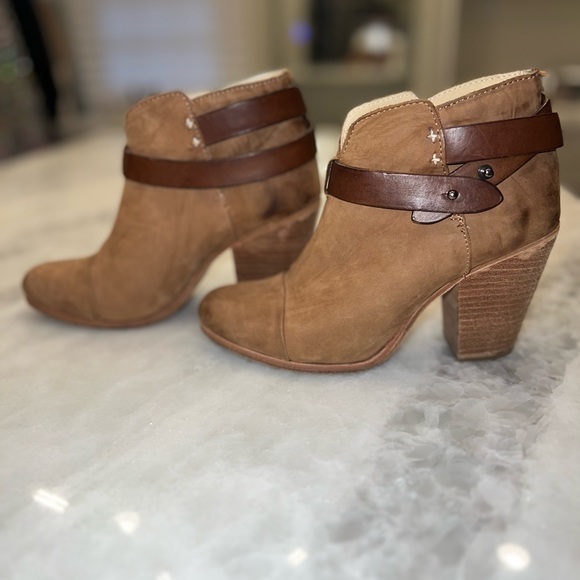 Rag & Bone tan & brown Harrow Booties - Picture 2 of 10